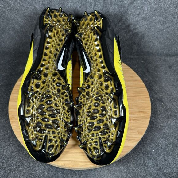 Nike Alpha Menace Pro‎ 2 Mid Yellow Black Football Cleat Size 14 New AQ3209-701